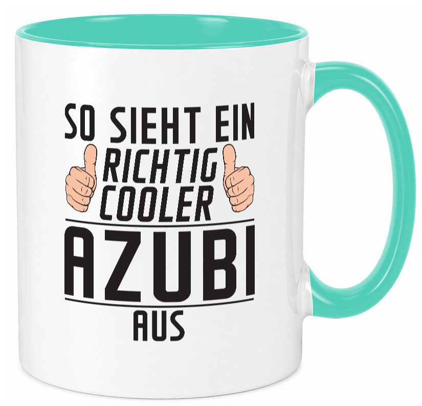 Richtig Cooler Azubi | Ausbildung Lehre Lehrling Geschenk Humor Geschenkidee Tasse