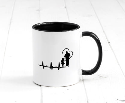 Vater Tochter Herz | Papa Vatertag Vaterliebe lustiger Spruch Geschenk Familie Tasse