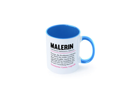 Malerin | Spruch Beruf lustig Malerinnen Humor Arbeit Kollegen Büro