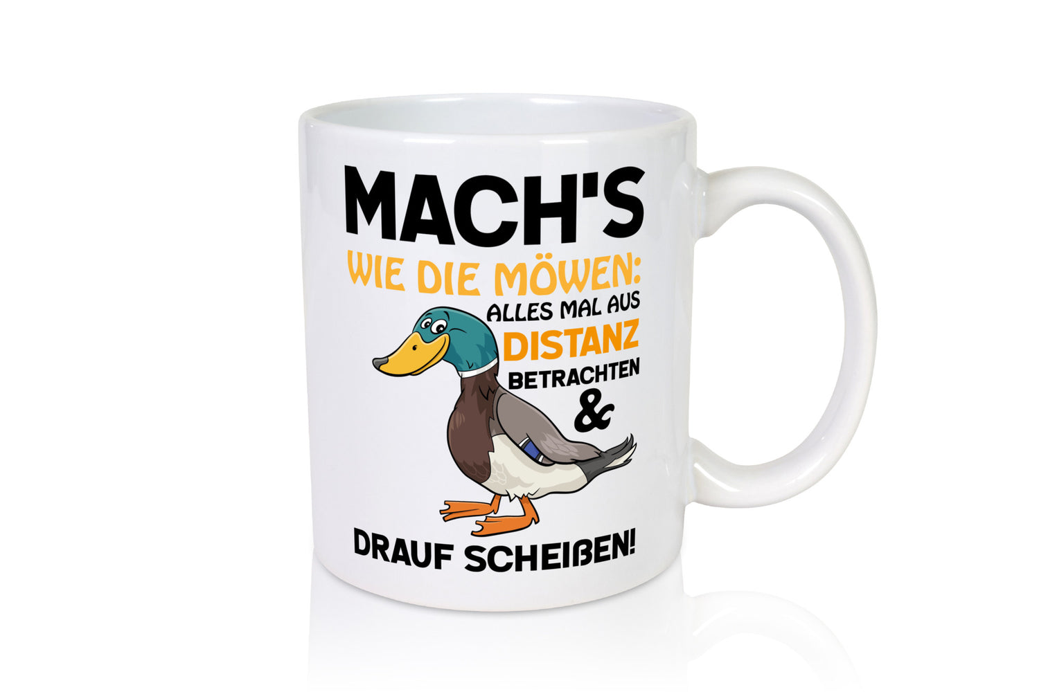 Scheiß drauf Geschenk Humor Geschenkidee lustiger Spruch Tasse
