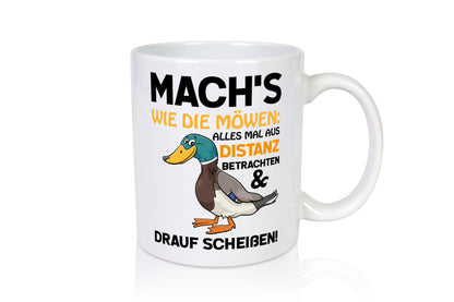 Scheiß drauf Geschenk Humor Geschenkidee lustiger Spruch Tasse