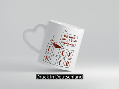 Ich kaufe ein i | Glücksrad Rätsel F*ck D*ch Humor Geschenkidee Tasse