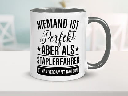 Verdammt nah dran: Staplerfahrer | Gabelstapler Fahrer lustig Humor