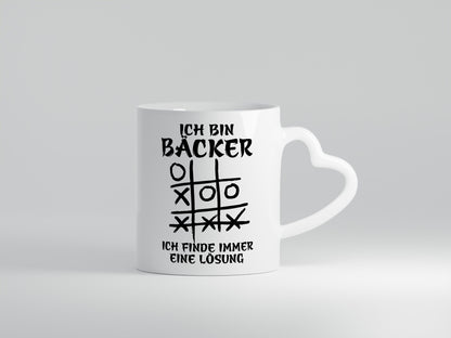 Ich bin Bäcker finde immer eine Lösung | Meister lustig Humor Geschenkidee Tasse
