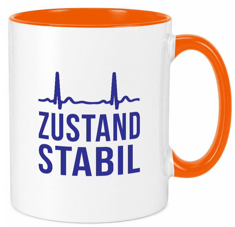 Zustand stabil | Herzschlag v2 Geschenk Humor Geschenkidee lustiger Spruch Tasse