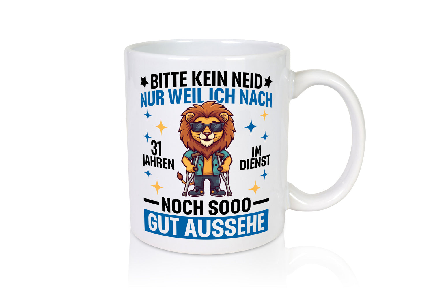 31 Jahre im Dienst | Arbeitsjubiläum Arbeit Geschenkidee Kollegen Büro Humor