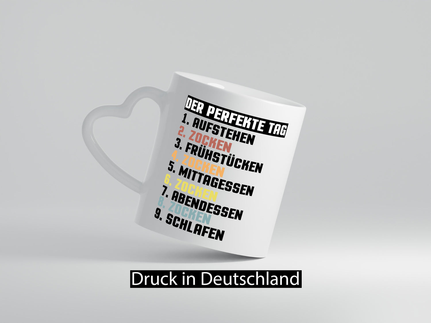 Der Perfekte Tag | Zocken Zocker Gamer Geschenkidee Humor Tasse