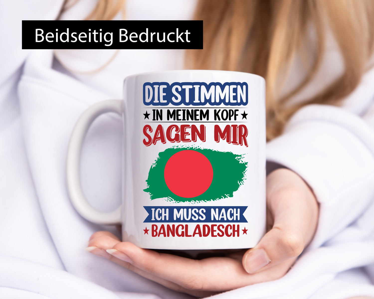Bangladesch | Urlaub Stimmen in meinem Kopf Traumland Humor Geschenkidee Tasse