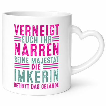 Verneigt euch: Imkerin | Imkerei Geschenkidee Humor Tasse