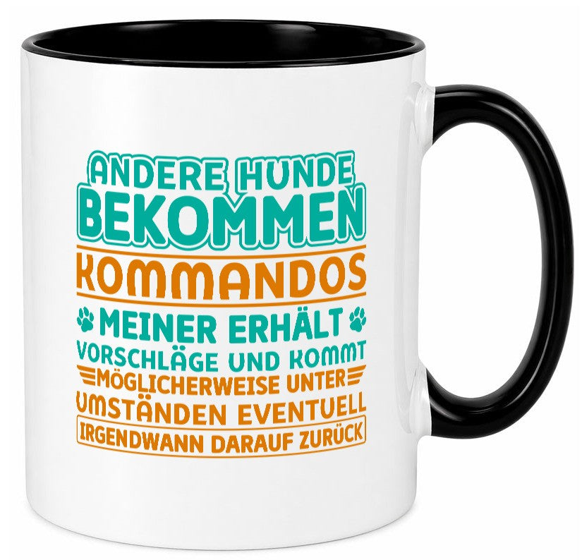 Hunde Training | Hundebesitzer Tasse Hundekommando vl10 Geschenk Tierliebhaber