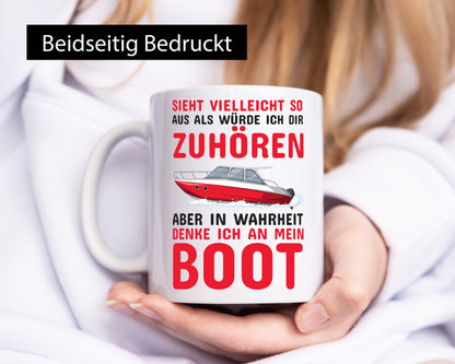 Bootbesitzer | Kapitän Tasse mein Boot lustig Humor Geschenkidee Geschenk