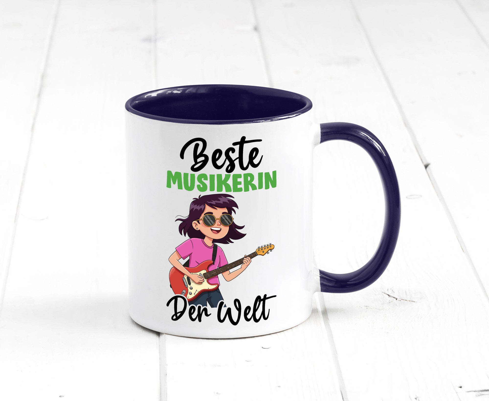 Beste Musikerin | Musik Musikantin v2 Geschenkidee Humor Tasse