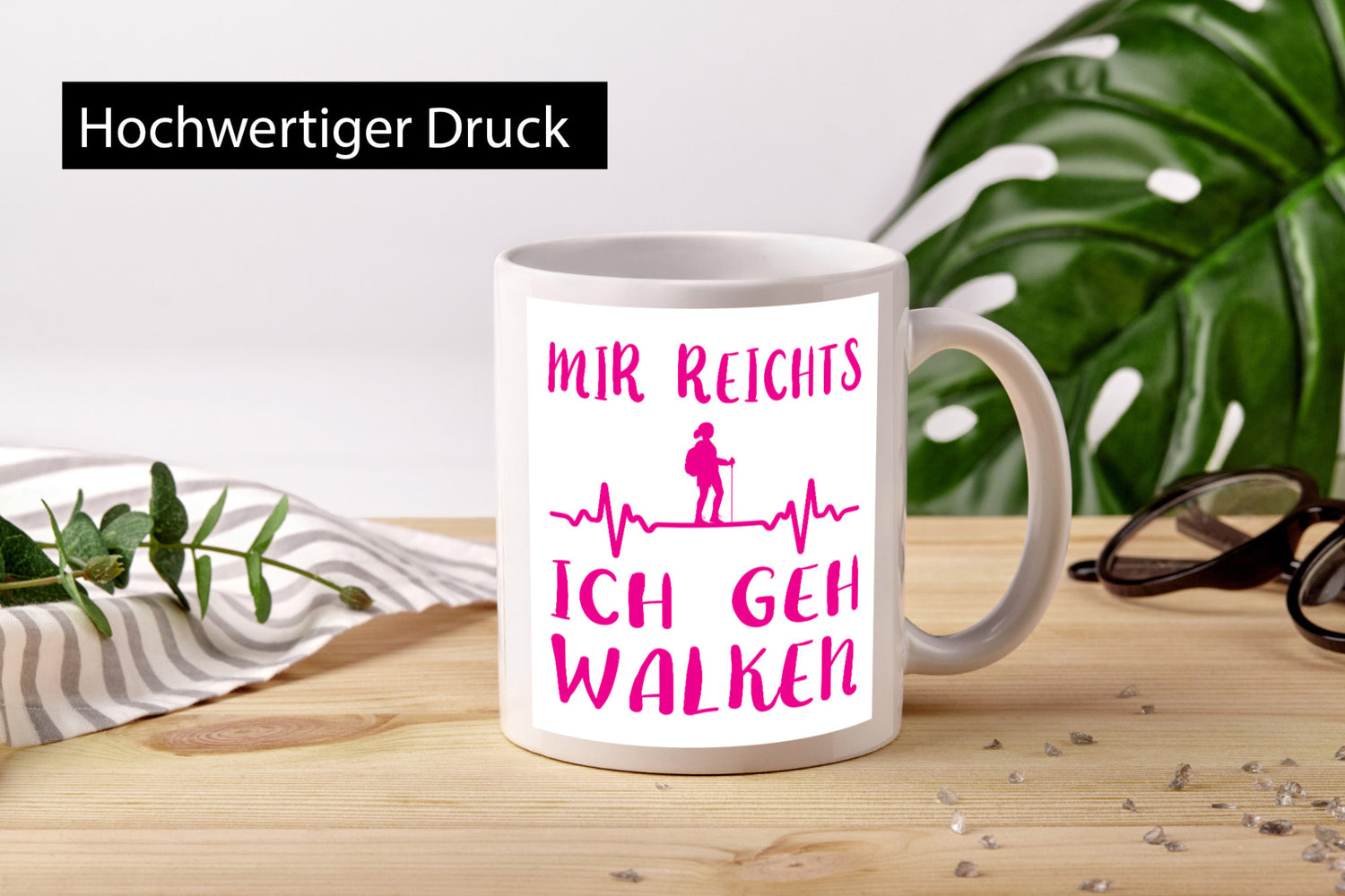 Ich geh walken | Mensch Herzschlag Geschenk Humor Geschenkidee lustiger Spruch