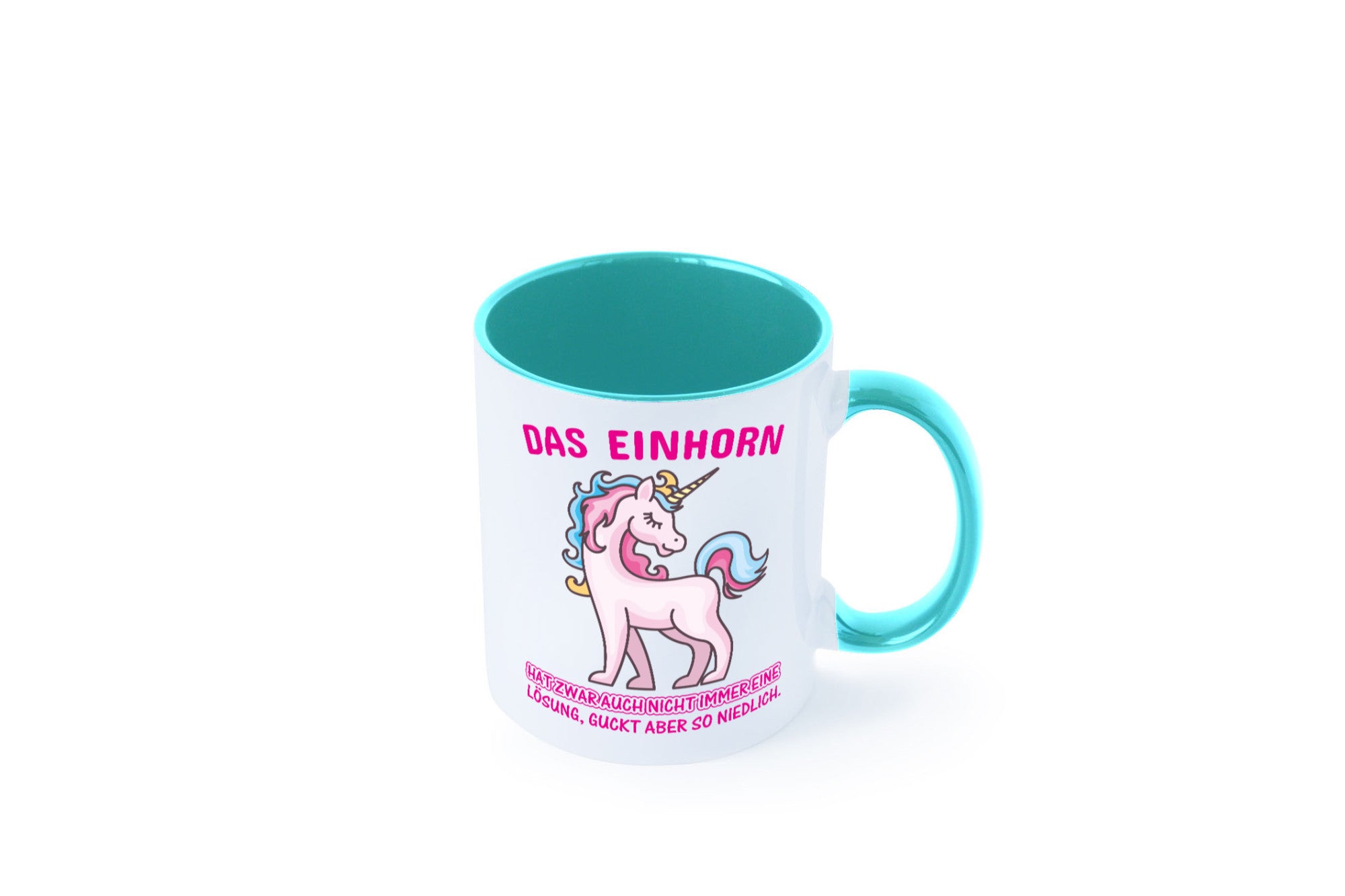 Niedliches Einhorn | lustige Tasse Frauen Mädchen lustiger Spruch Geschenk