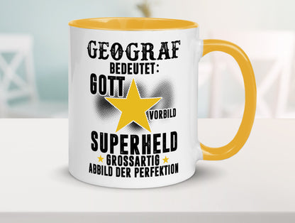 Bedeutung von Geograf | Geografie lustiger Spruch Geschenk Humor Geschenkidee