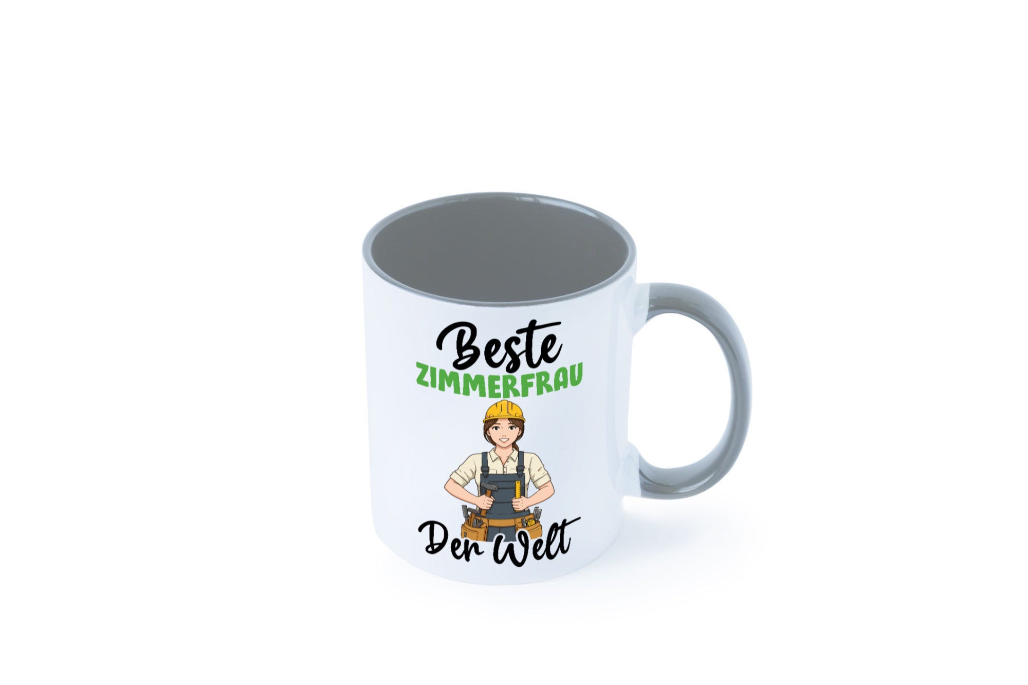 Beste Zimmerfrau| Holzbau | Handwerkerin v2 Geschenk Humor Geschenkidee