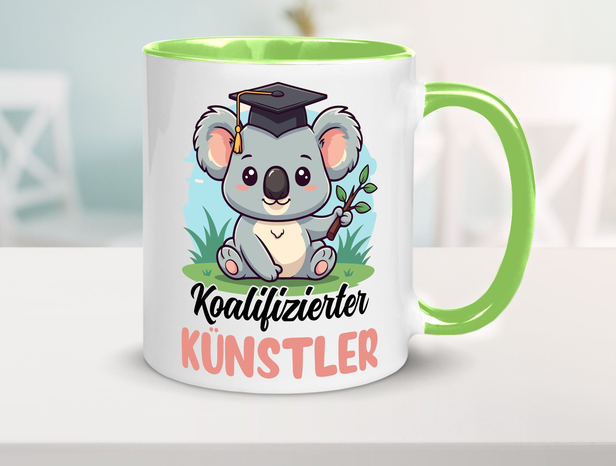 Koalifizierter Künstler | Kunst Humor Geschenkidee Tasse
