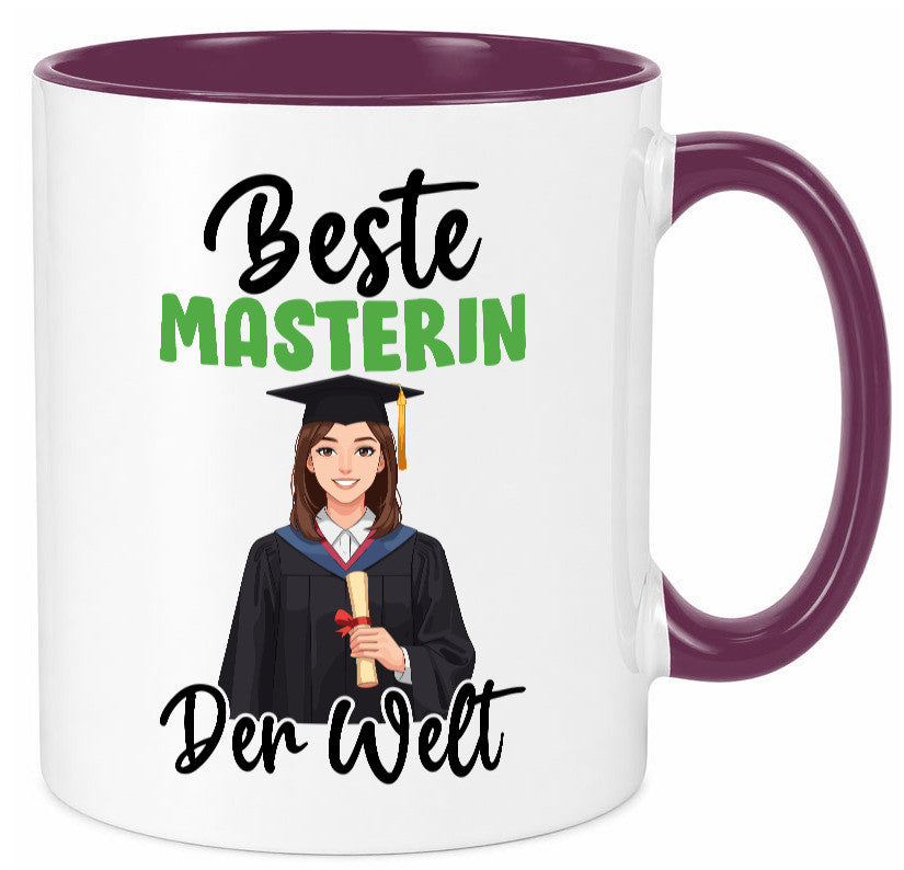 Beste Masterin | Student Uni Studium Humor Geschenkidee Tasse