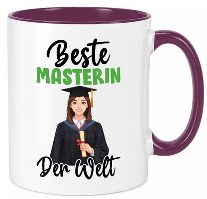 Beste Masterin | Student Uni Studium Humor Geschenkidee Tasse