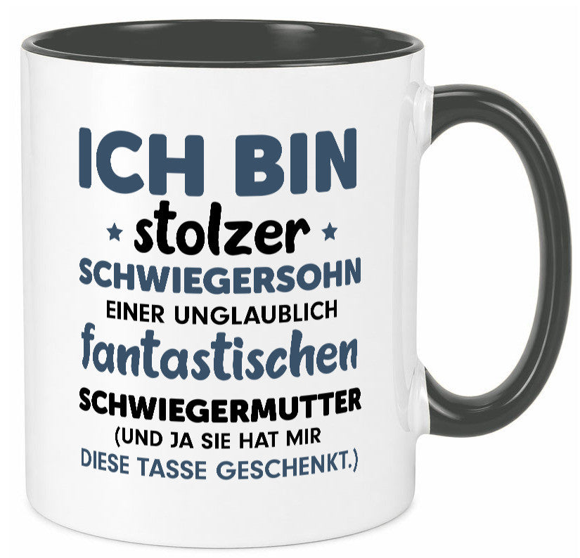 Stolzer Schwiegersohn | Spruch Schwiegermutter Humor lustig Familie Tasse