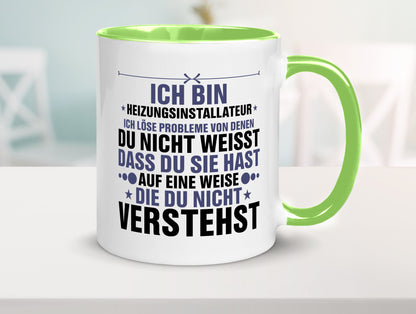 Löse Probleme: Heizungsinstallateur | Heizungsbauer lustiger Spruch Geschenk