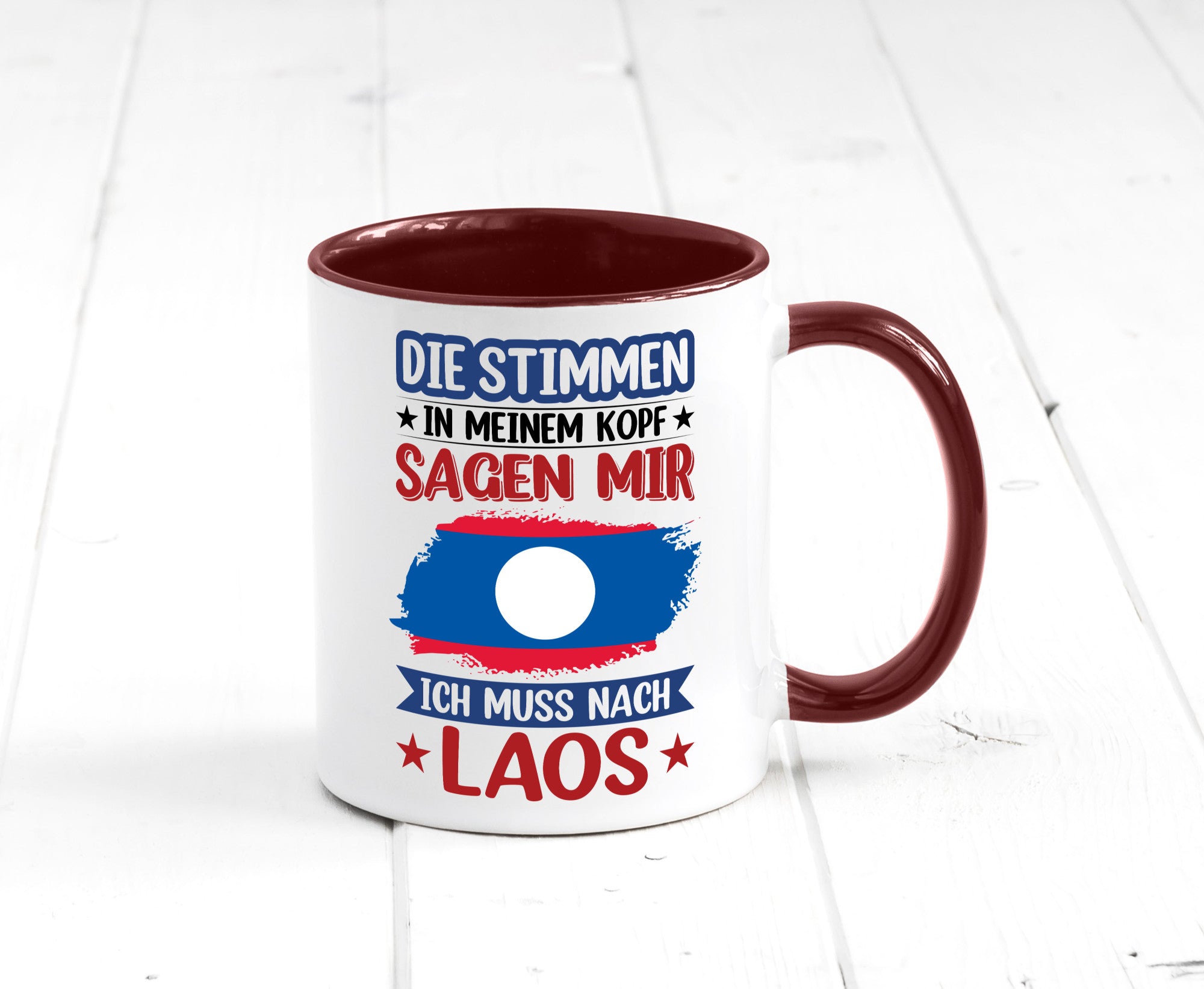 Laos | Urlaub Stimmen in meinem Kopf Traumland lustig Humor Geschenkidee