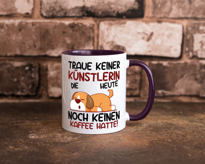 Traue keiner Künstlerin| Spruch lustig | Kunst lustiger Geschenk Humor