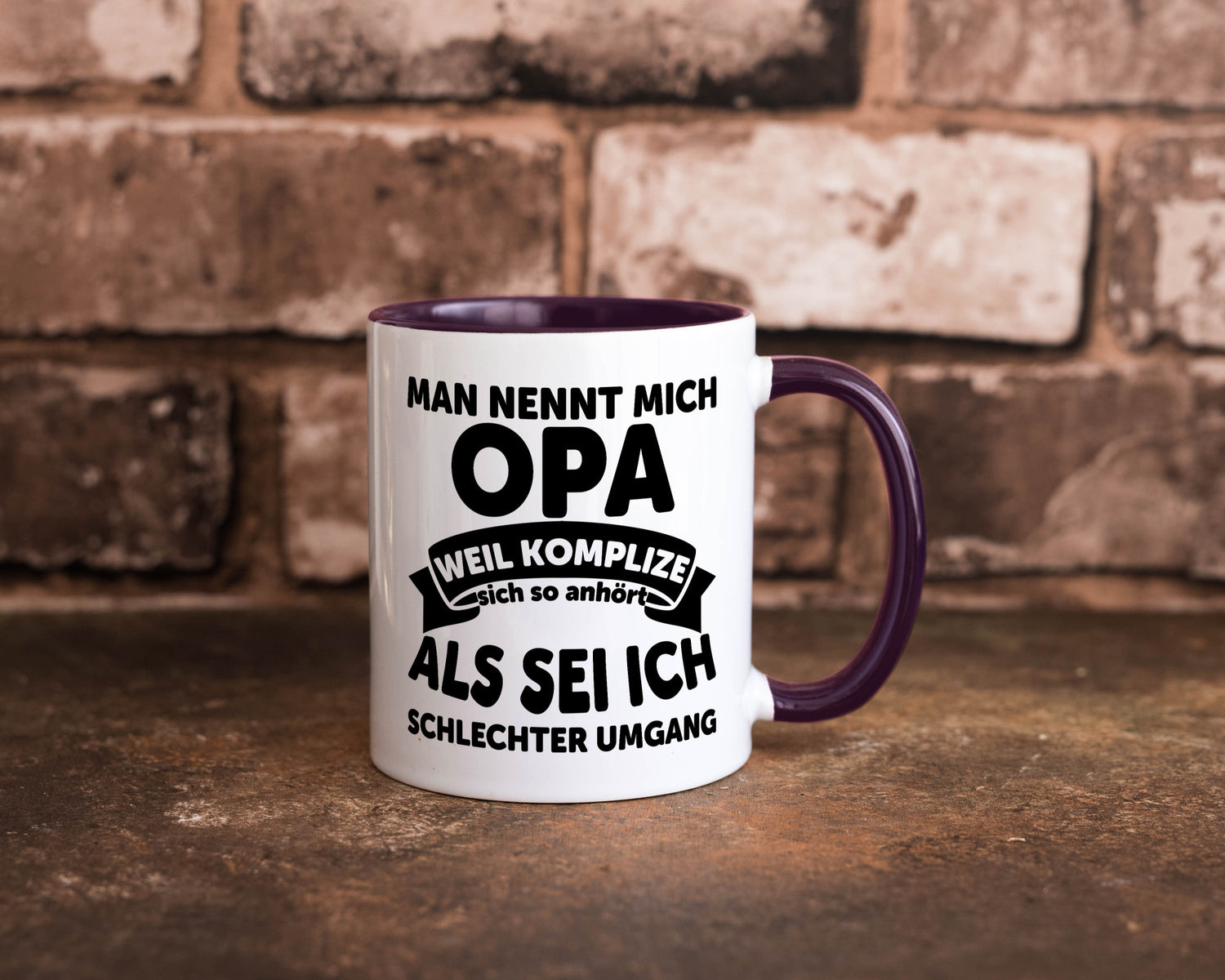 Nenn mich Opa, Komplize schlechter Umgang | Opa Witz Geschenk Familie