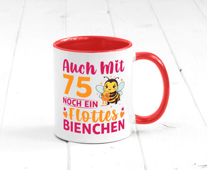 75. Geburtstag | Flottes Bienchen 75 Jahre v2 Geschenk Geschenkidee lustiger