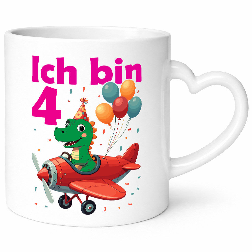 4. Geburtstag | 4 Jahre Drache Flugzeug lustiger Spruch Geschenk Geschenkidee