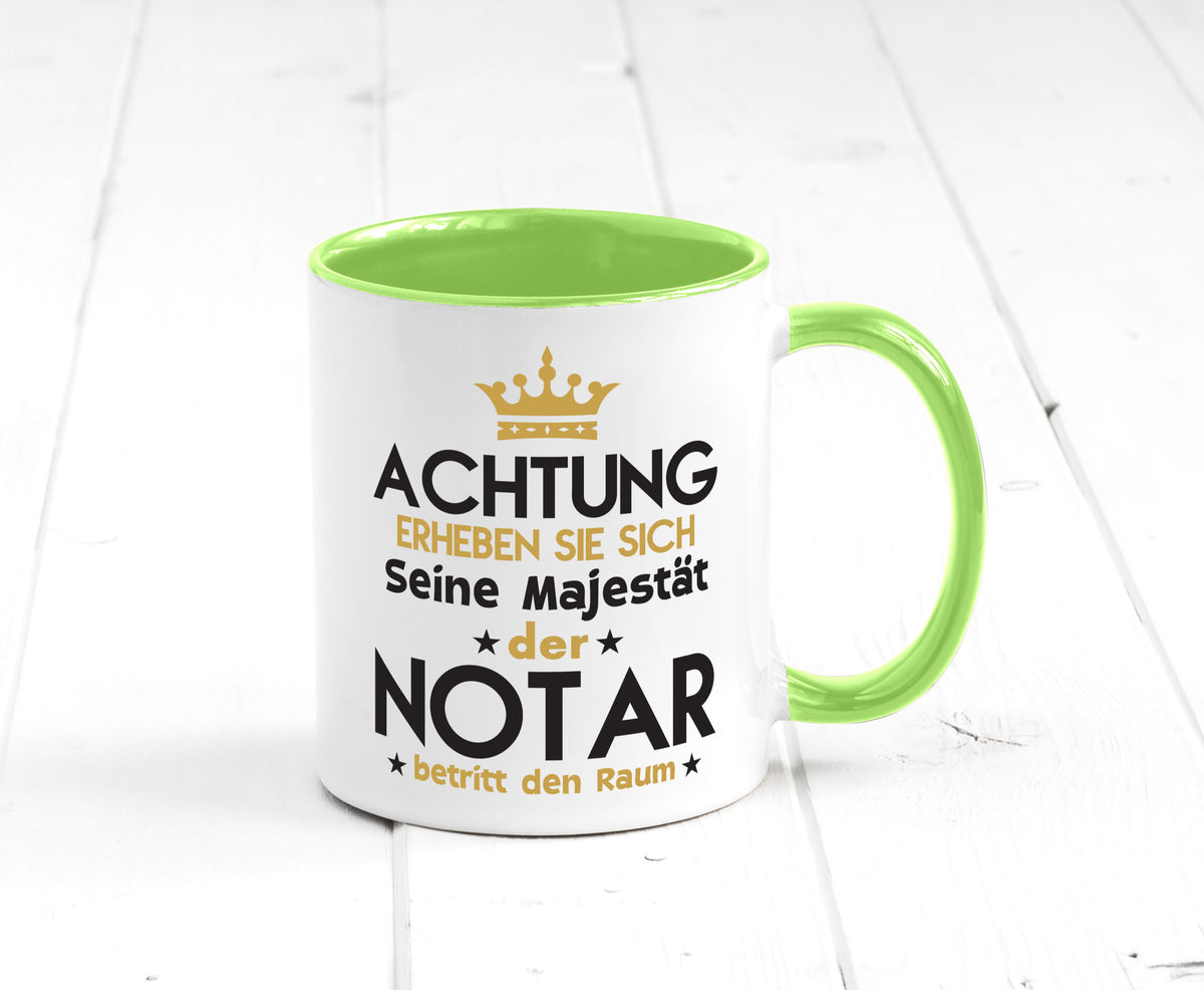 Seine Majestät Notar | Jurist Humor Geschenkidee Tasse