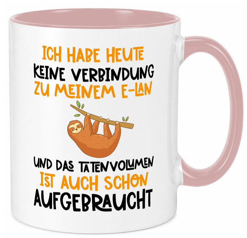 Tatenvolumen aufgebraucht | Spruch Humor Faultier Tierliebhaber Geschenkidee