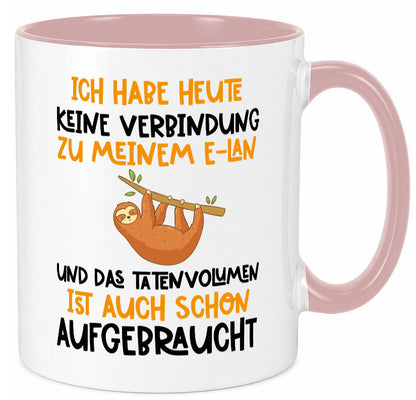 Tatenvolumen aufgebraucht | Spruch Humor Faultier Tierliebhaber Geschenkidee