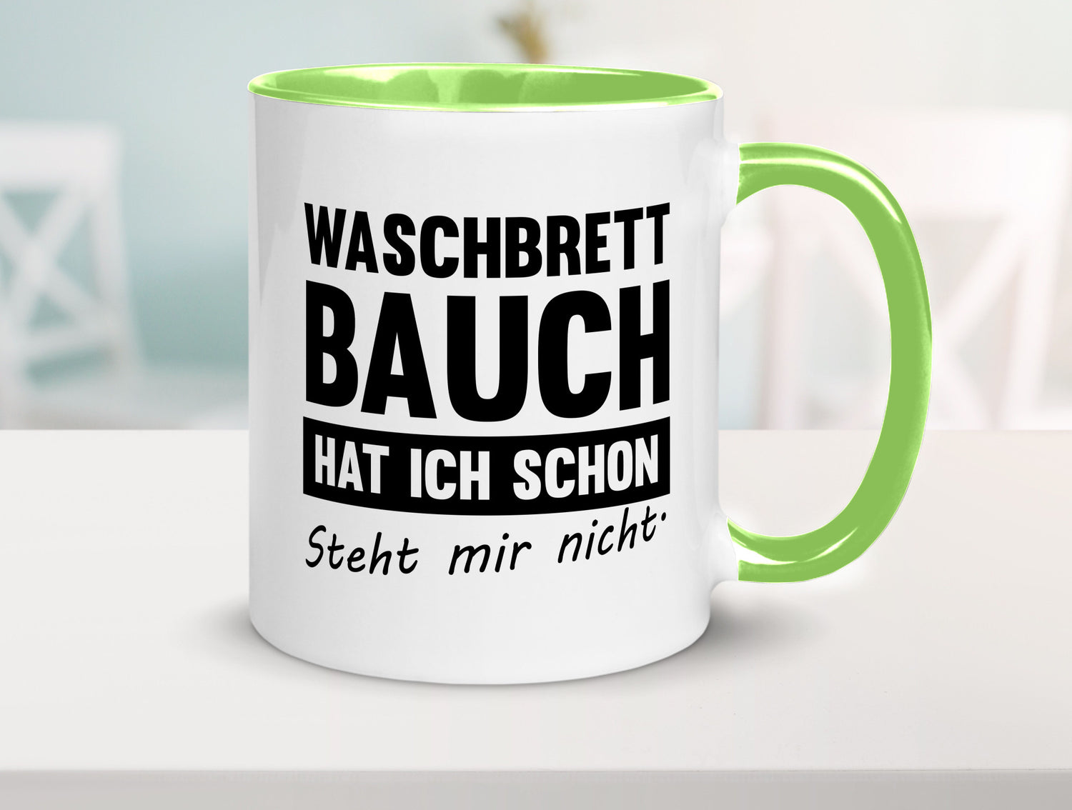 Waschbrettbauch steht mir nicht | Sixpack Gym lustiger Spruch Geschenk Humor