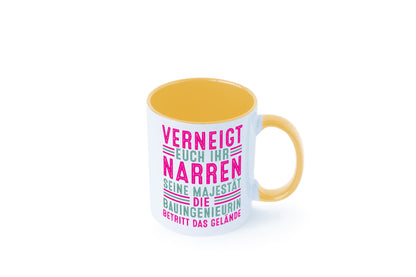 Verneigt euch: Bauingenieurin | Ingenieurin Geschenkidee Humor Tasse
