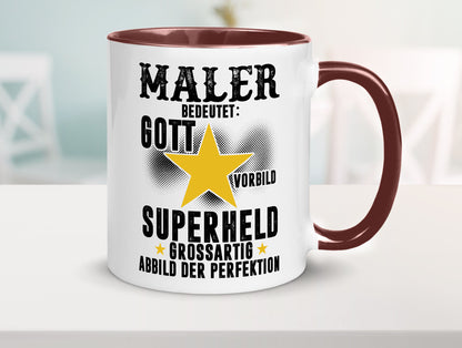 Bedeutung von Maler | Malerei Humor Geschenkidee Tasse