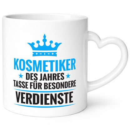 Besonderer Verdienst: Kosmetiker | Kosmetik Stylist Humor Geschenkidee Tasse