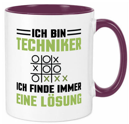 Ich bin Techniker finde immer eine Lösung | lustiger Spruch Geschenk Humor