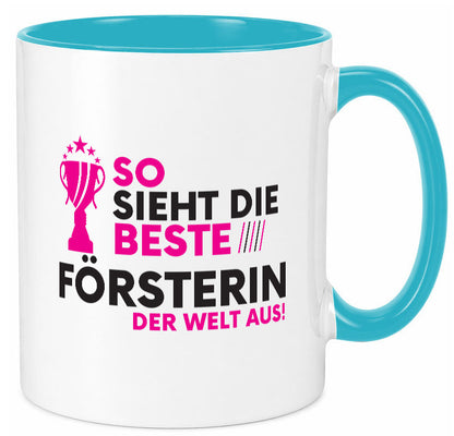 Die Weltbeste Försterin | Forst Arbeit Humor Kollegen Büro Geschenkidee Tasse