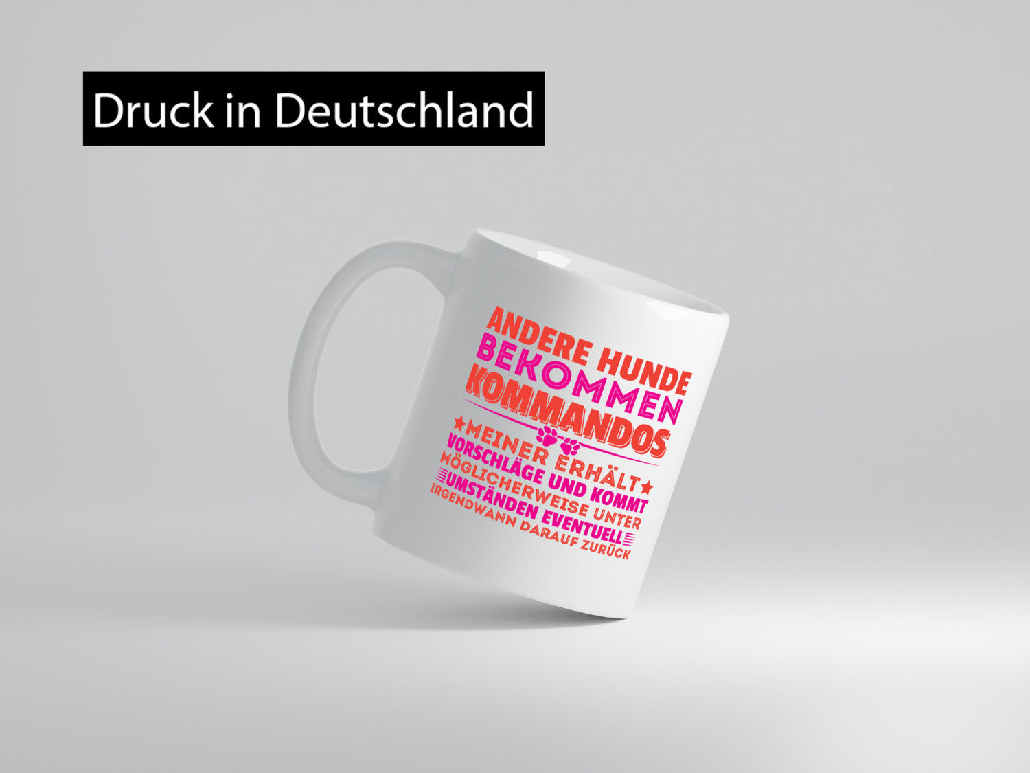 Hunde Training | Hundebesitzer Tasse Hundekommando vl8 lustig Tierliebhaber