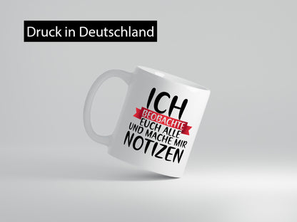 Ich beobachte euch alle | Chef Boss Arbeit Notizen lustiger Spruch Geschenk