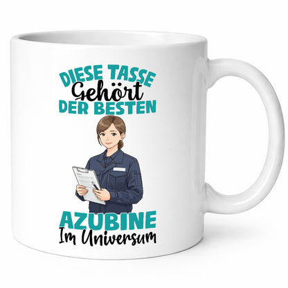 Im Universum: Azubine | Ausbildung Lehre Lehrling Geschenkidee Humor Tasse