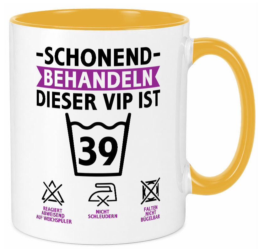 39 Geburtstag | schonend behandeln Jahre v2 lustiger Spruch Geschenk