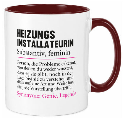 Heizungsinstallateurin | Beruf Spruch Heizung Geschenkidee Arbeit Kollegen Büro