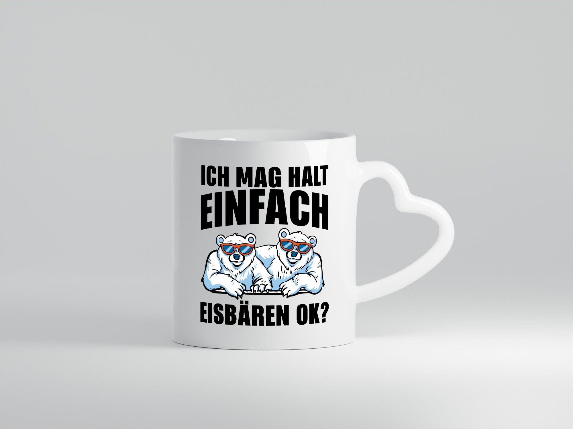 Ich mag Eisbären Geschenk Humor Geschenkidee lustiger Spruch Tasse