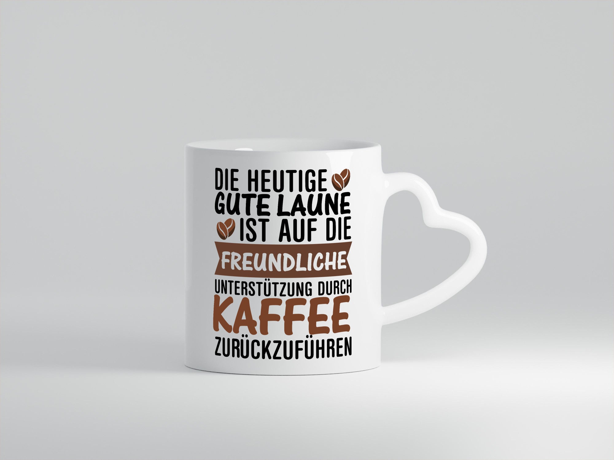 Unterstützung durch Kaffee | Kaffeliebhaber gute Laune Geschenk Humor
