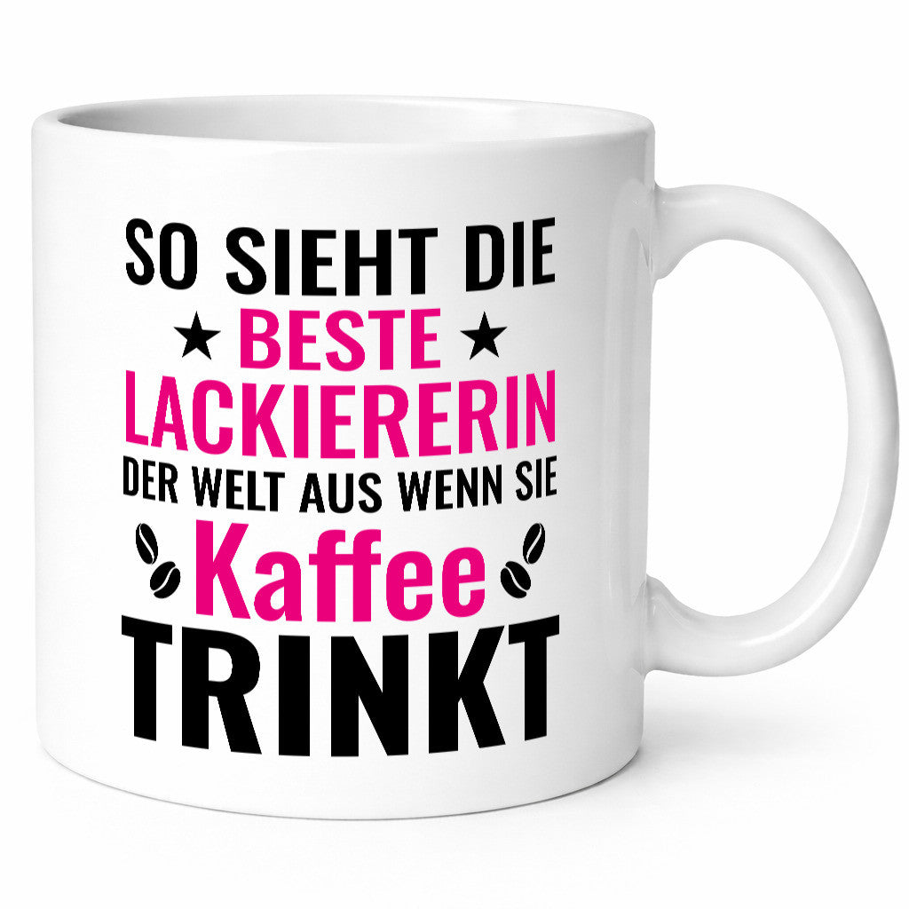 Kaffee trinkt: Lackiererin | lackieren Geschenk Humor Geschenkidee lustiger