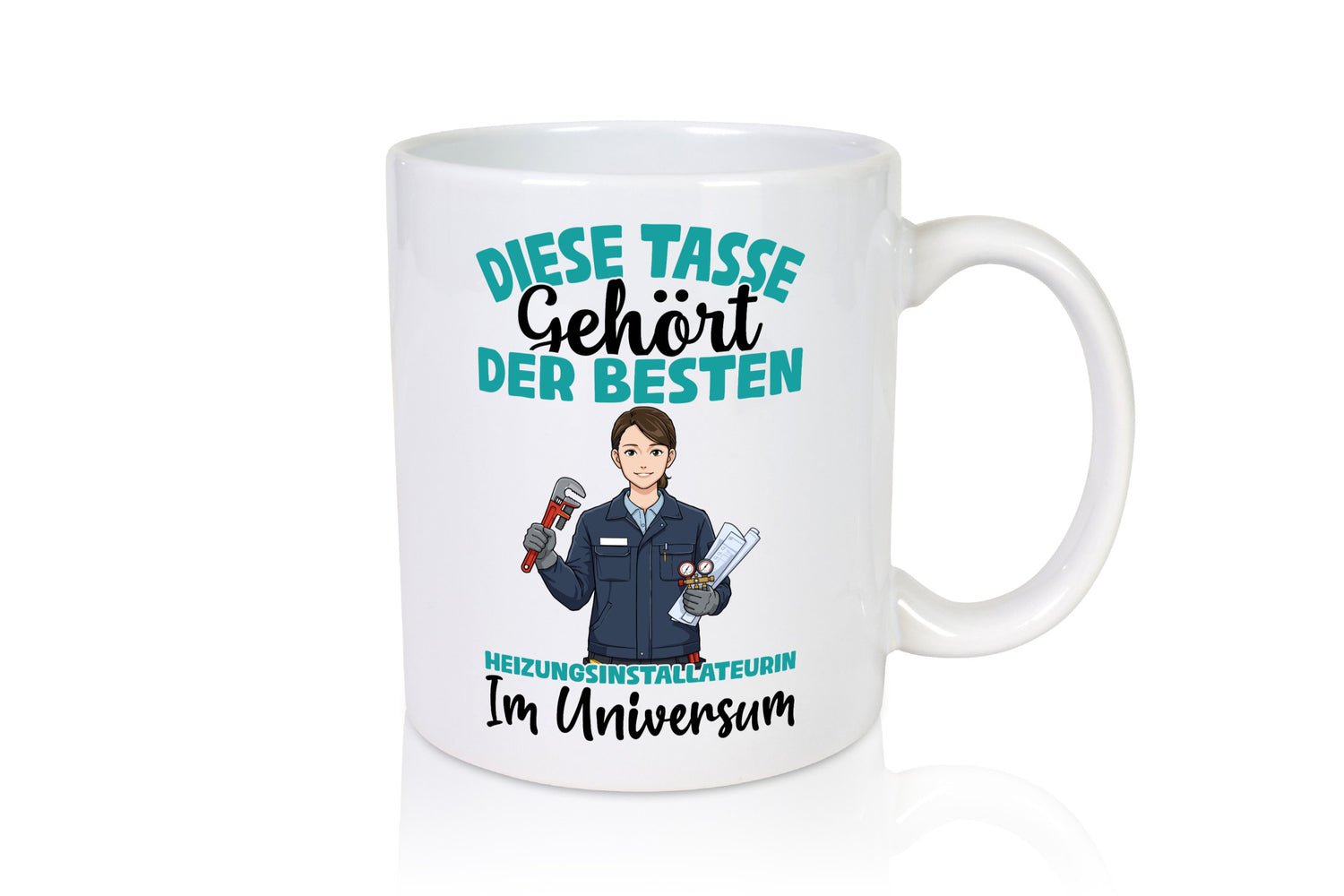 Im Universum: Heizungsinstallateurin | Heizung lustig Humor Geschenkidee