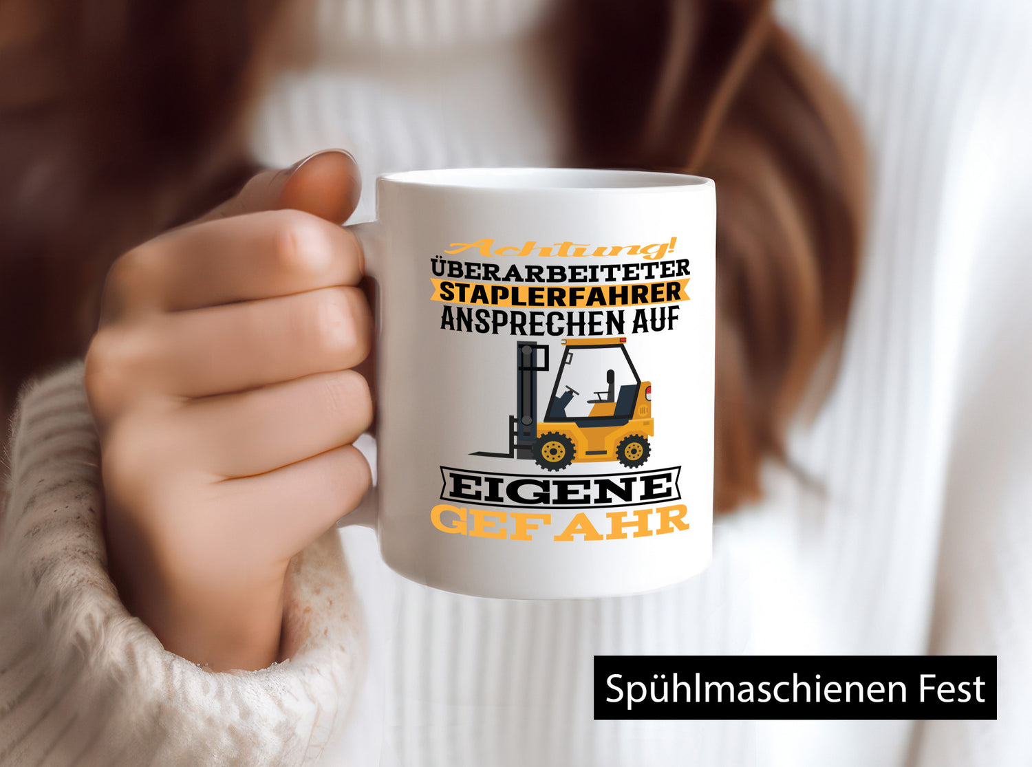Überarbeitet Staplerfahrer | Arbeit Auf eigener gefahr Geschenkidee Kollegen