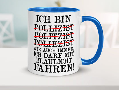 Ich bin Polizist | Blaulicht Polizei Beruf Streife lustig Arbeit Kollegen Büro